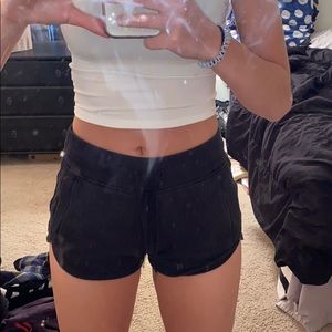Black comfy lululemon shorts